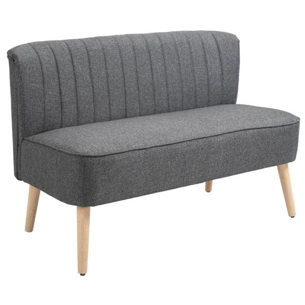 Rootz Sofa - 2-personers Sofa - Sofasæde - Lounge Sofa - Mørkegrå - 117 x 56,5 x 77 cm