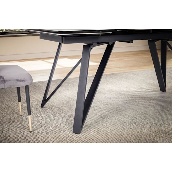 Rootz Large Moderne spisebord - Rektangulært bord - Marmor Look Bord - Sæder 12 - 180-260 cm x 95 cm x 76 cm