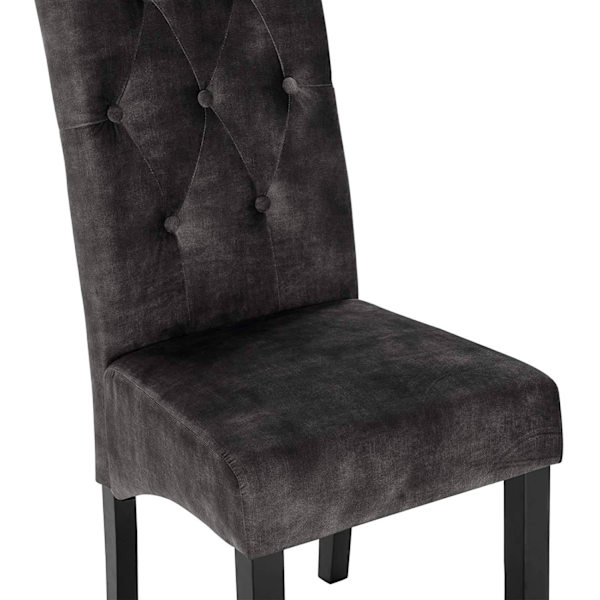 Rootz Set med 4 matstolar - Sammetsklädd - Stolar med hög rygg - Elegant design - Robust konstruktion - Förbättrad komfort - 107 cm x 47 cm x 42 cm