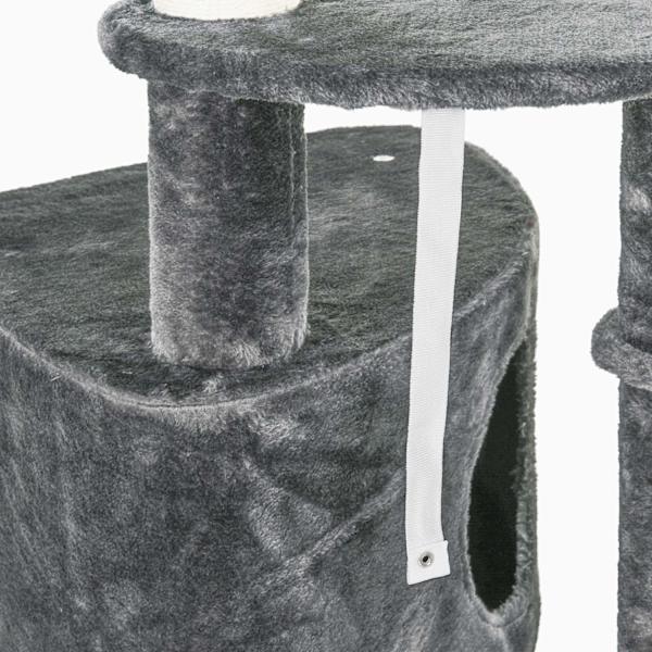 Rootz Kradsestolpe - Grå - Spånplade, Sisal, Fiannel - 21,65 cm x 17,71 cm x 94,48 cm
