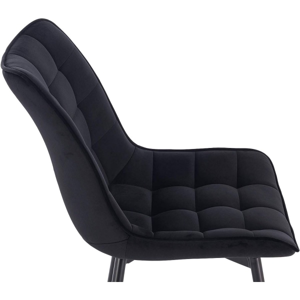 Rootz 8 ruokapöydän tuolin setti - Velvet-istuin - Metalliset jalat - Mukava ja ergonominen - Kestävä ja pitkäikäinen - Lattian suojaus - 85,5 cm x 46
