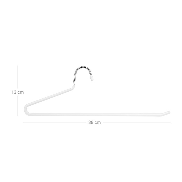 Rootz Buksebøjle - Sæt med 20 metal tøjbøjler - Fløjls buksebøjler - 20 stykker Clip Hanger - Tøj Clip Hanger - Hanging Clip Hanger - Multifunktions C