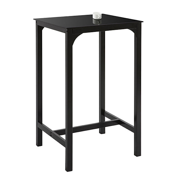 Rootz Modern Baaripöytä - Keittiöpöytä - Puutarhapöytä - Tyylikäs lasitaso - Tukeva metallirunko - Monipuolinen käyttö - 60cm x 100cm x 60cm