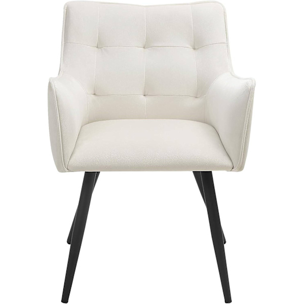 Rootz Velvet Dining Chair Set om 6 - Eleganta stolar - Bekväma sittplatser - Högdensitetsskum - Robust metallram - Ergonomisk design - 57cm x 80cm x 5
