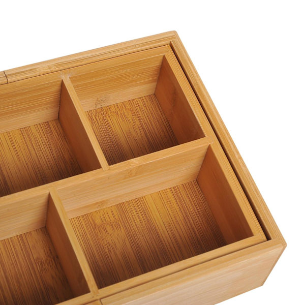 Rootz Drawer Organizer - Brun - Bambu - 9,68 cm x 6,92 cm x 2,75 cm