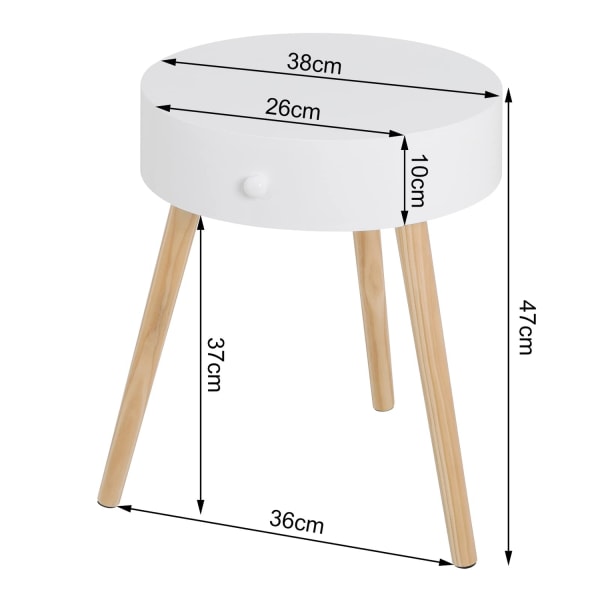 Rootz Rundt sengebord - Natbord - Sidebord - Accentmøbler - Sove