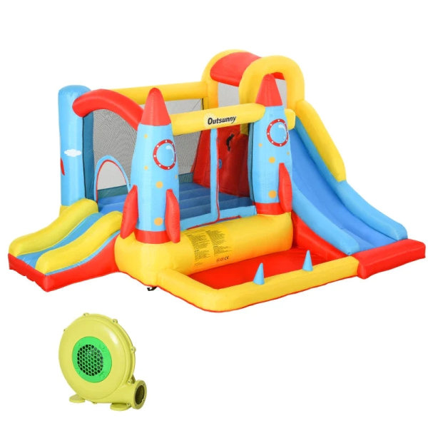 Rootz Hoppeborg - Blower Water Play - Center Slide - 4 børn Xxl