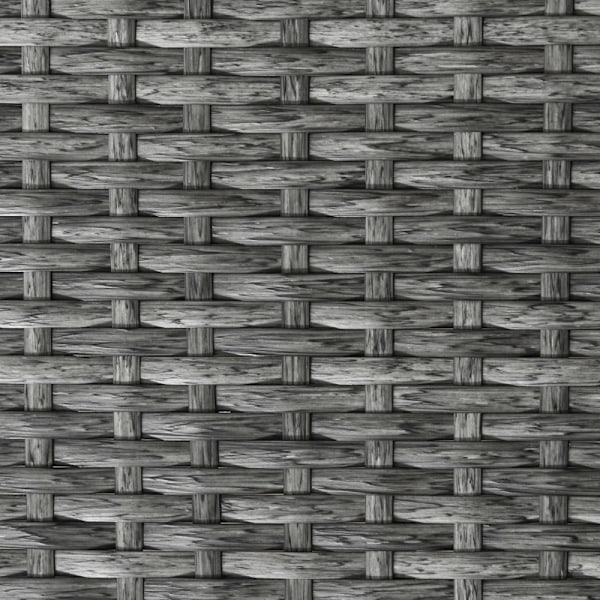 Rootz 3-delt Rattan Look Havemøbelsæt - 2 Stole - 1 Bord - Sammenklappelig - Syntetisk Rattan - Grå - 76W x 77D x 78H cm