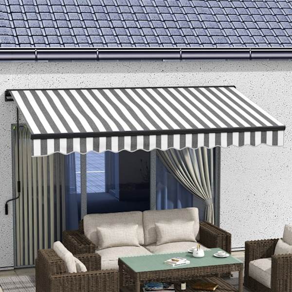 Rootz soltält - Infällbar kapell - Utomhusskydd - Väderbeständig - Enkel installation - UV-skydd - 350L x 250W cm - Aluminium & Polyester