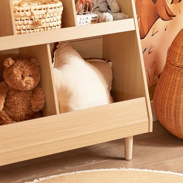 Rootz Kids Bookhelf - Child Book Storage - Toy Organizer - Safe Rounded Corners - 86x78x36cm