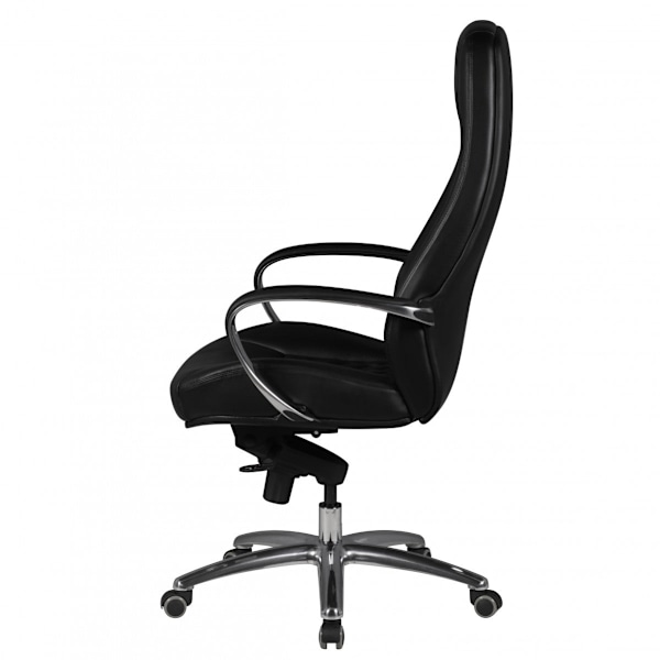 Rootz Executive Chair - Äkta läder - Diamantdesign - Aluminiumbas - Ergonomiska kontroller - Svankstöd - 120 kg Lastkapacitet - 120-130 cm x 68 cm x 5
