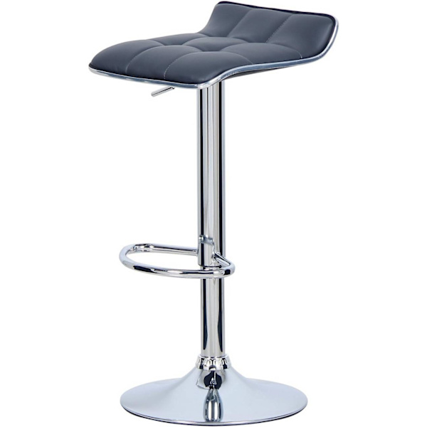Rootz Barpall - Justerbar bänkstol - Svängbar barstol - Ergonomisk design - Hållbar konstruktion - Snygg look - 38cm x 40cm, Höjd 64cm-86cm