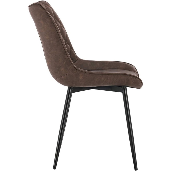 Rootz Set med 4 matstolar - Moderna stolar - Snygga sittplatser - Slitstarkt konstläder - Ergonomisk design - Enkel montering - 85,5 cm x 46 x 40,5 cm