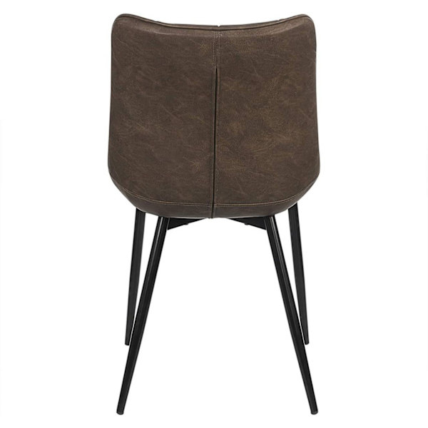 Rootz Set med 4 matstolar - Moderna köksstolar - Snygga sittplatser - Slitstarkt konstläder - Ergonomisk komfort - Golvskydd - 46cm x 40,5cm x 85,5cm