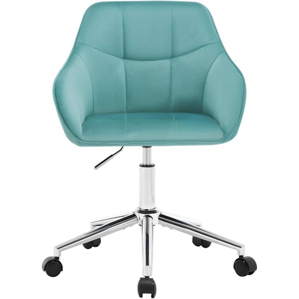Rootz Velvet Kontorstol - Drejestol - Skrivebordsstol - Højrygget Stol - Ergonomisk design - Justerbar højde - Metalbund - 61cm x 90cm x 56cm