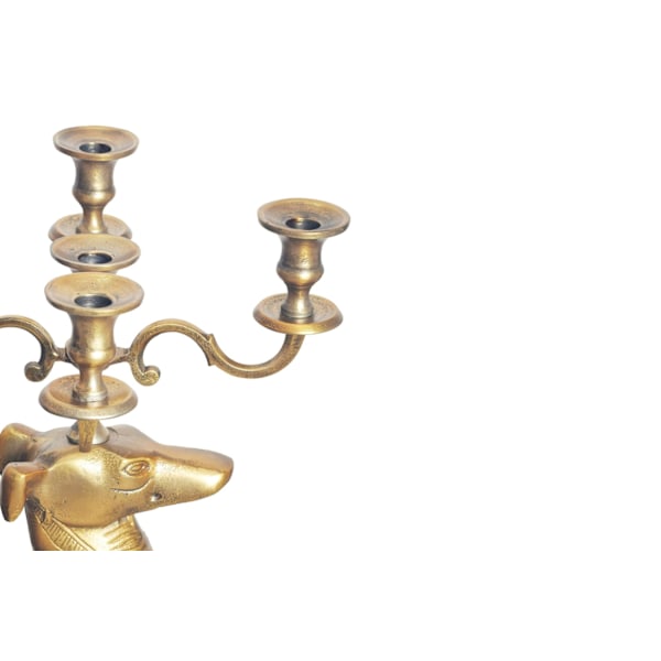 Rootz Dekorativ ljusstake - Candle Holder - Greyhound Figurine - Unik design - Handgjord - 26 cm x 69 cm x 40 cm