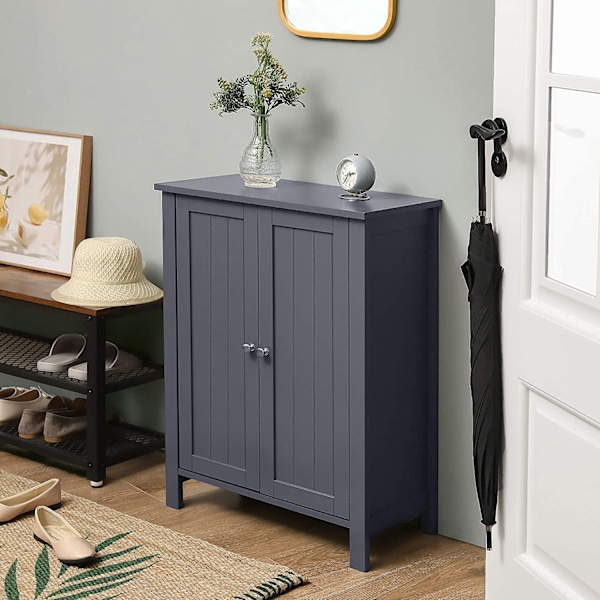 Rootz grått badrumsskåp - Förvaringsskåp - Organizer - MDF-konstruktion - 60cm x 30cm x 80cm
