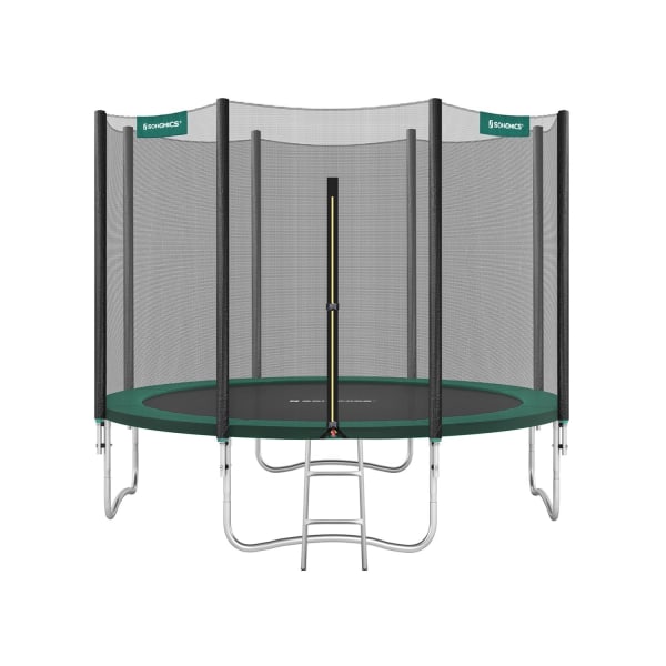 Rootz 305cm studsmatta - Trädgårdsnöje - Hoppfitness - Skyddsnät - Galvaniserat stålstomme - 305cm x 76cm - Svart-Grön