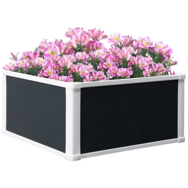 Rootz högbädd - Planteringskärl med dräneringsfunktion - Skydd mot skadedjur - Plast - Grå - 60 x 60 x 30 cm