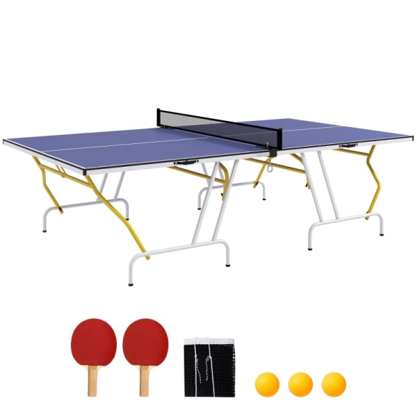 Rootz SPORTNOW Bordtennisbord - Pingisbord - Hopfällbart spelbord - Ultrakompakt förvaring - Justerbara fötter - Multifunktionell användning - 274 cm