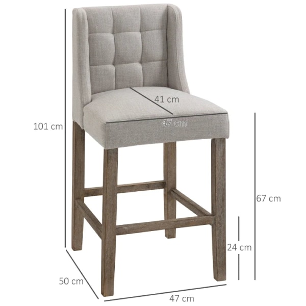Rootz Barstol - Sæt med 2 barstole - Barstole - Elegante barstol