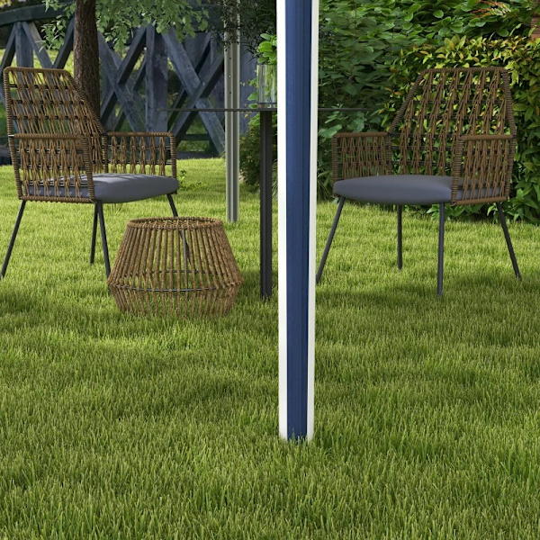 Rootz Folding Gazebo - Paviljonger & partytält - Justerbara i höjdled - Metallstöd - Robust presenning - Inklusive bärväska - Mörkblå - 2,95 x 2,95 x