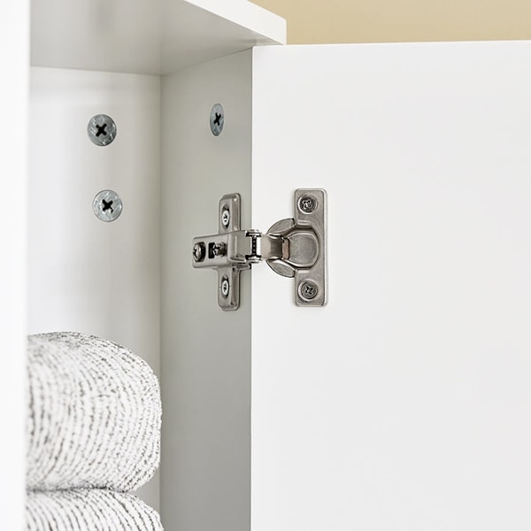 Rootz Tall Badrumskåp - Corner skåp - Slim Storage Unit - Space Saving Design - 44 cm x 171 cm x 31 cm