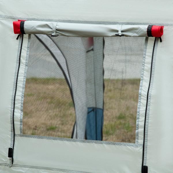 Rootz Campingtelt - Familietelt - Udendørs husly - Vandafvisende - 5,10 m x 2,40 m x 1,80 m