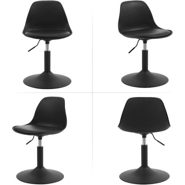 Rootz Barstol - Pallset - Roterande sits - Justerbar höjd - PU-material - Elegant design - 41cm x 61-73cm x 39cm