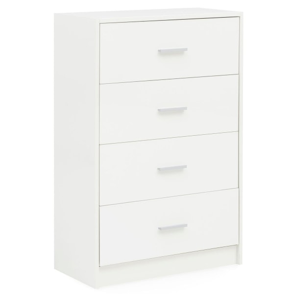 Rootz Design Skænk Hvid Højglans 60x90x30 cm Skænk Træ Moderne - Smal skuffe kommode Spisestue - Lille universalskab entre Linned kommode soveværelse
