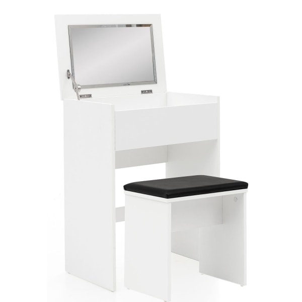 Rootz Meikkipöytä 60x81x40 cm Valkoinen konsolipöytä Wood Modern