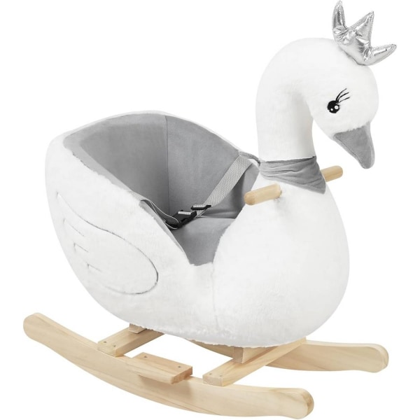 Rootz Plys Swan gyngehest - Toddler Rocker - Ride-On-legetøj til