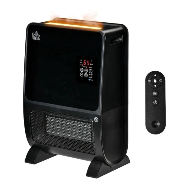 Rootz Heater - Heater Electric - 2 In 1 Fläkt Heater - Värmare Med Fjärrkontroll - 2000W Med GS ABS - Svart - 33 X 21 X 49,5 Cm