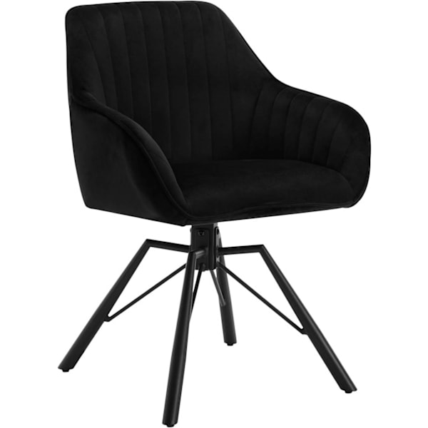 Rootz roterande matstol - Snurrstol - Sammetsstol - Bekväm, hållbar, snygg - 58cm x 83,5cm x 53,5cm