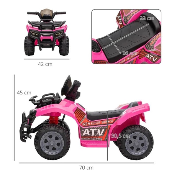 Rootz børne-elkøretøj - Elektrisk motorcykel - Mini Elektrisk Qu