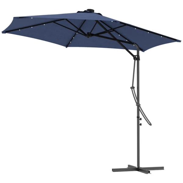 Rootz-aurinkovarjot - Puutarhasateenvarjo - LEDit - Ulokkeinen s