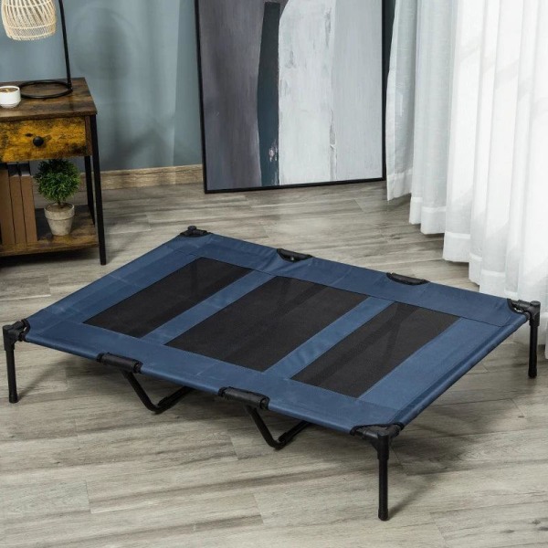 Rootz Hundeseng - Hundeseng - Katteseng - Dyreseng - Soveplads - Blå/sort - 122cm x 92cm x 23cm