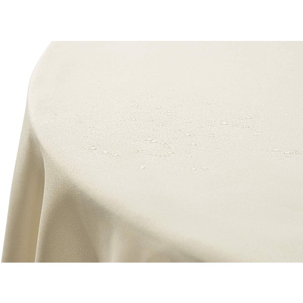 Rootz rektangelduk - Vattentät bordsöverdrag - Polyester - Skrynkelfri - Lättskött - 100 cm x 140 cm - Champagne - Mat, picknick, flera tillfällen