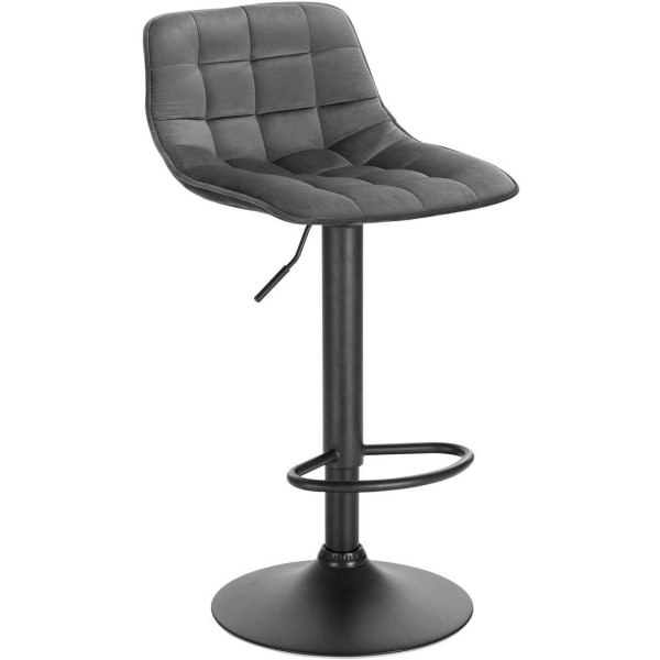 Rootz fløjl og metal barstol - Bordskammel - Justerbar stol - Ko