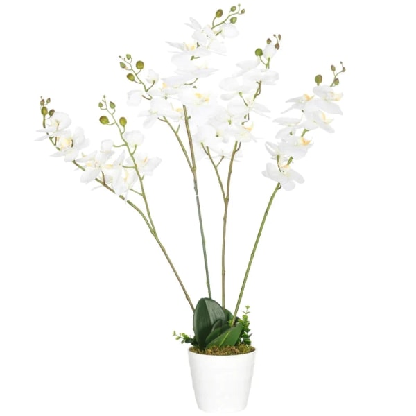 Rootz kunstig plante - kunstig orkidé med plantekasse - kunstige