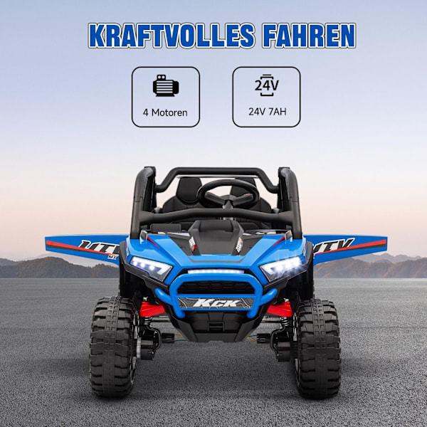 Rootz Children's Electric UTV Car - Kid's Ride -On Car - Remote Control SUV - 1 timmes bilresa - 117 cm x 72 cm x 67 cm