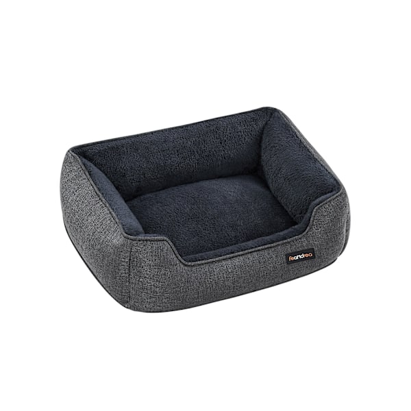 Rootz Dog Bed - Lemmikin sänky - Pehmustettu matto - Pellavajäljitelmä - Pehmopehmuste - Liukumaton kangas - 60 cm x 50 cm x 21 cm