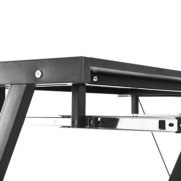Rootz Desk - Office Desk - Gaming Desk - L Shape Desk - Black - 210 x 50 x 73.5 cm