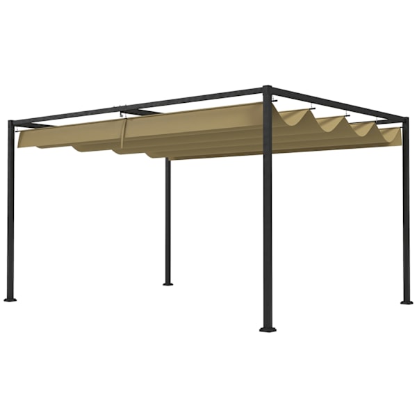 Rootz Pergola - Puutarhakatos - Patio -kansi - UV & Water -hylkivä - 400L x 300W x 222H CM