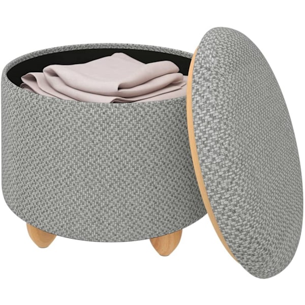 Rootz multifunktionel osmannisk - Opbevaringsskammel - Sofabord - Komfortable siddepladser - Alsidigt design - Holdbar konstruktion - 39 cm x 33 cm