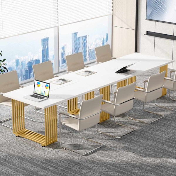 Rootz Elegant Office Desk - Executive -pöytä - Työpöytä - Tilava ja tukeva - 180 cm Leveys x 79 cm Syvyys x 78 cm Korkeus