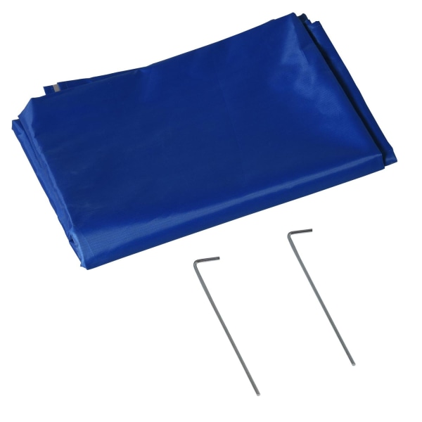 Nancy's Chippewa Falls Parasol - Met Zijwand - Zonwering - Polyester - Blauw - 2,2 x 2,2 m