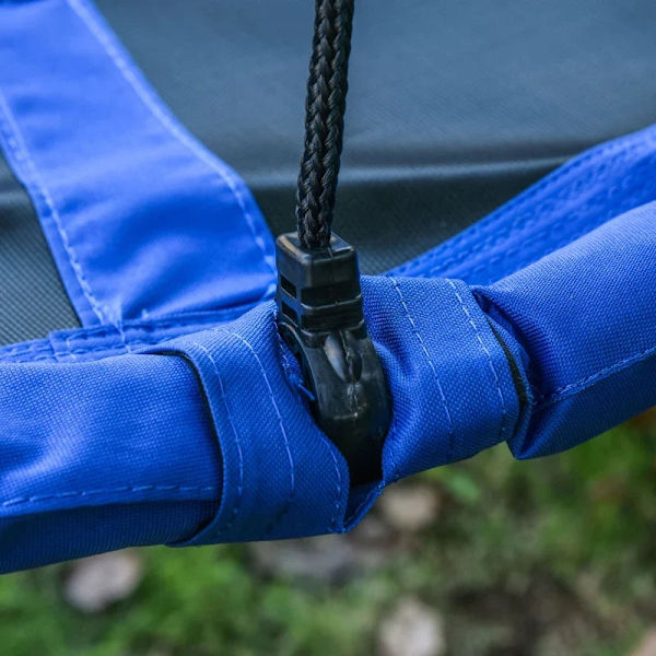 Rootz Nest Swing - Barngunga - Väderbeständig - Upp till 100 kg - Längdjusterbara rep - Blå - Ø110cm x 170cm