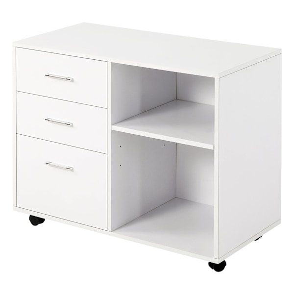 Rootz Printer Stand - Office Organizer - Multi -Storage - E1 -hiukkaslevy - 80 cm x 40 cm x 65cm