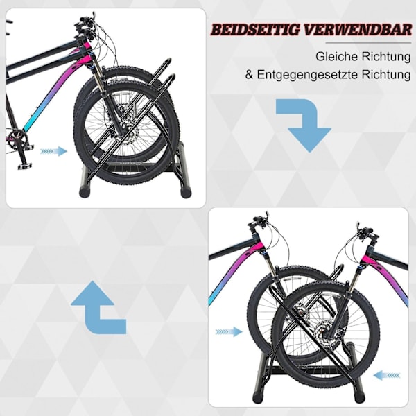 Rootz Universal Cykelstativ - Sort - Metal - 23,62 cm x 21,25 cm x 22,44 cm